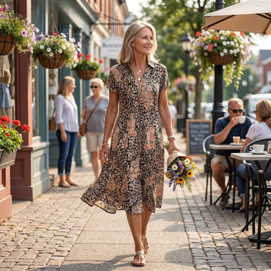 Moira™ Lightweight Comfort Midi Dress